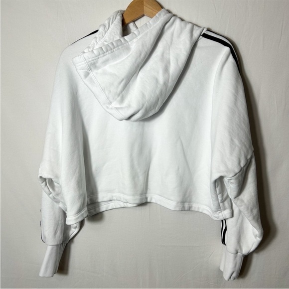 Adidas x Her Womens Cropped Boxy Hoodie Sz S - White - Picture 8 of 9